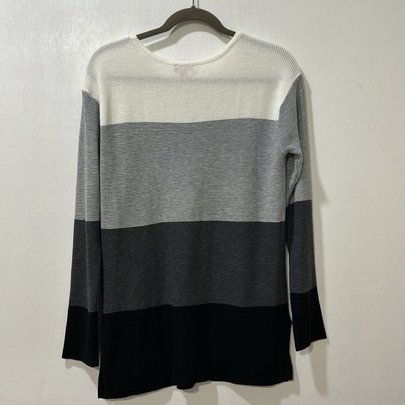 VINCE CAMUTO SWEATER LONG SCOOP NECK SLEEVE SIZE SMALL - Picture 2 of 9